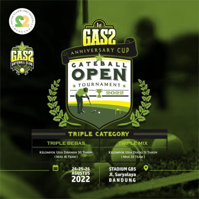  Rayakan HUT Pertama, GAS2 Gelar Open Turnamen Gateball
