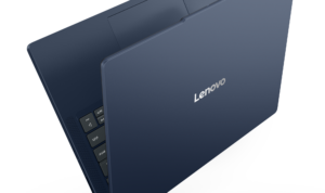 IdeaPad Slim 3i 14 Open Facing Up in Cosmic Blue